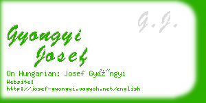 gyongyi josef business card